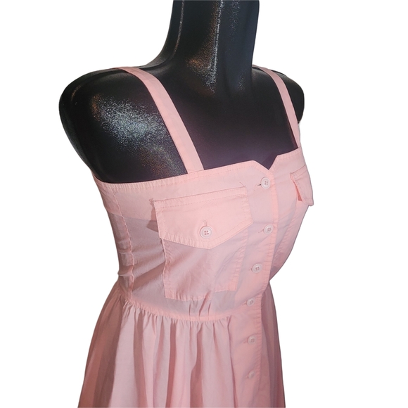 Pink Sleeveless Retro Vibes Dress - Picture 4 of 8